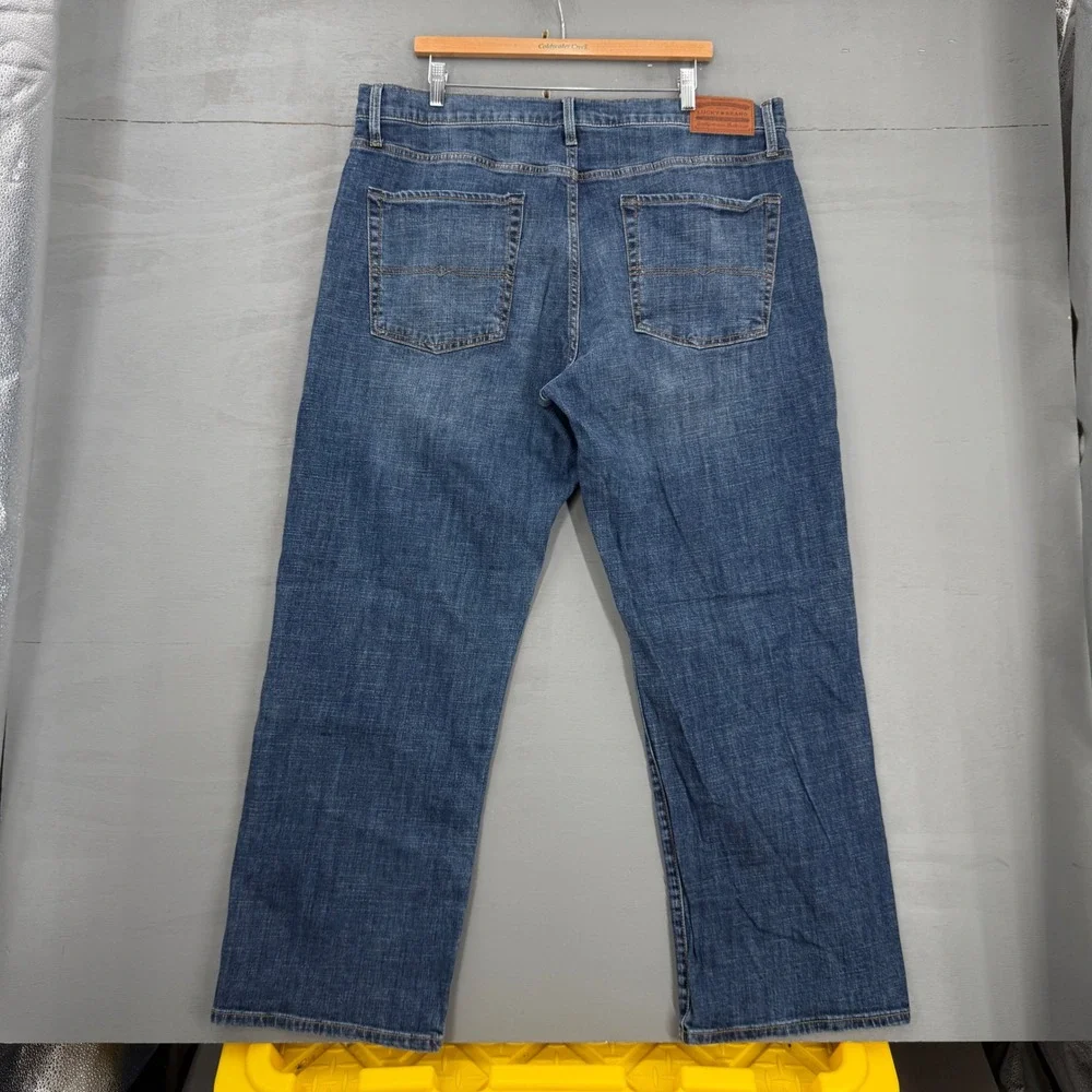 Lucky Brand 181 Relaxed Straight Jeans Blue Denim 40 x 30